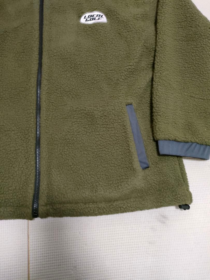 ​【新品タグ付】ローカルゴルフ フリースジャケット カーキ Freeサイズ