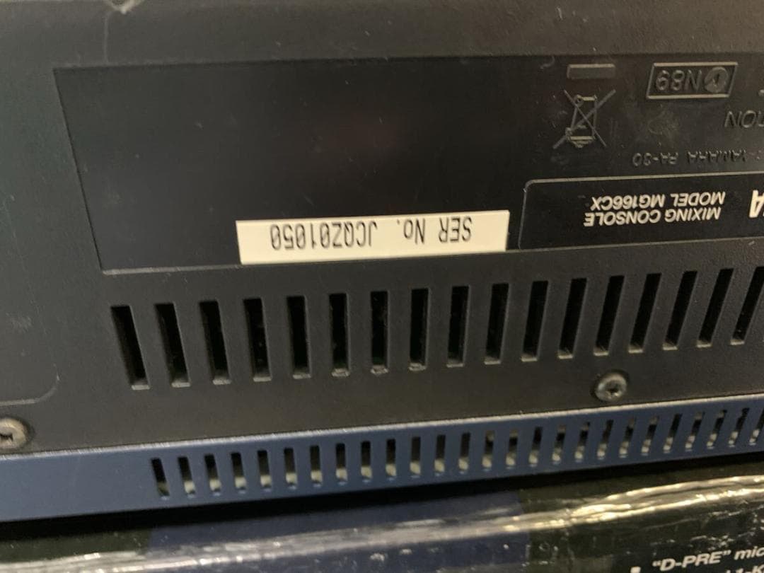 ① YAMAHA 　ミキサー ヤマハ　SER JCQZ01050　MG166CX