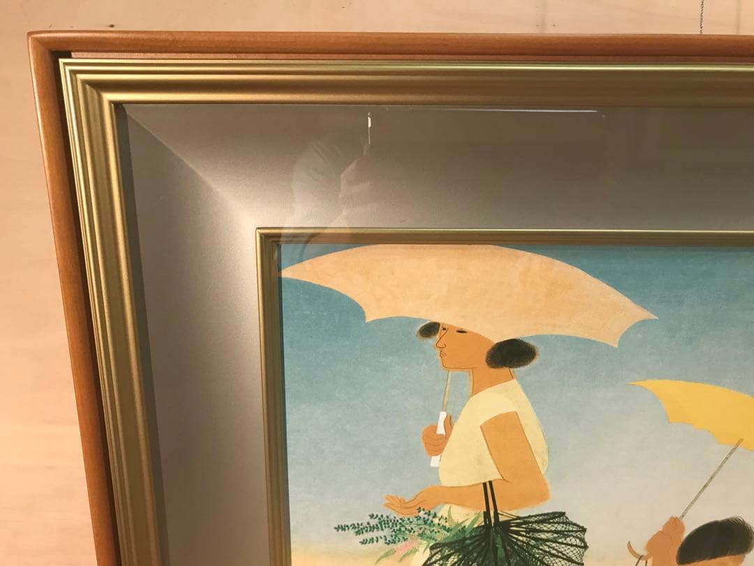 小倉遊亀　「径」　リトグラフ＋シルクスクリーン　落款・作品証明シール有り