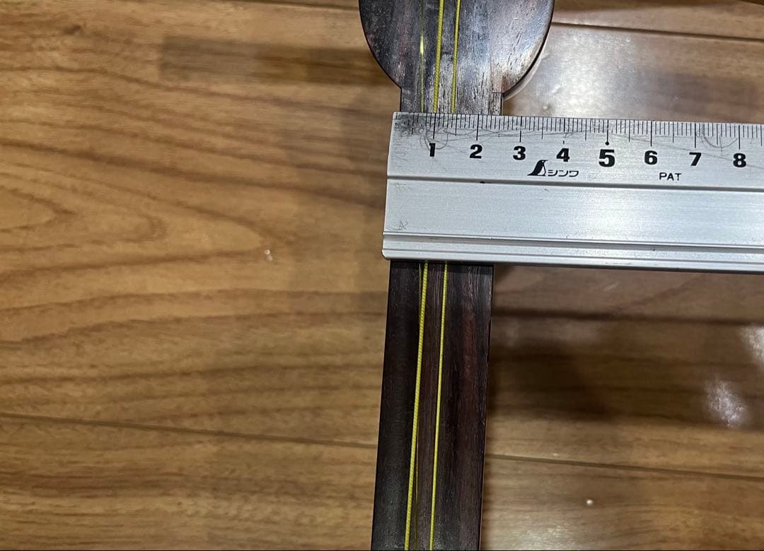 三味線 細棹 金細 綾杉彫り