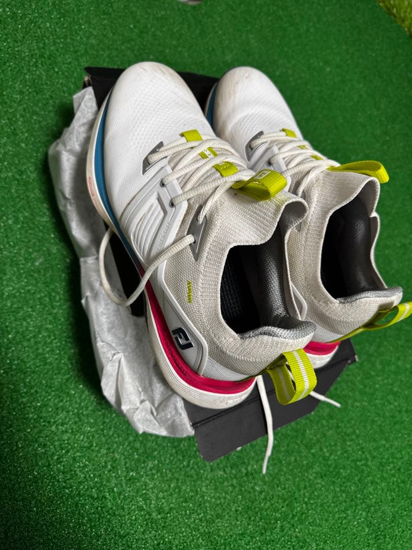 [フットジョイ]ハイパーフレックスカーボン LACED メンズ ホワイト／ブルー