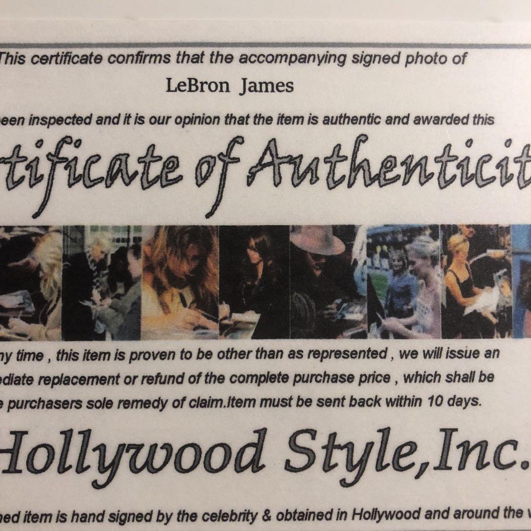 【SALE】NBAレブロン・ジェームス　直筆サイン