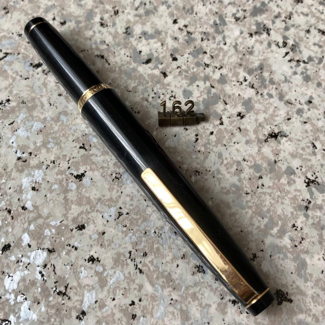 #162 オーバーホール済み 万年筆 SAILOR ショート象嵌 23k