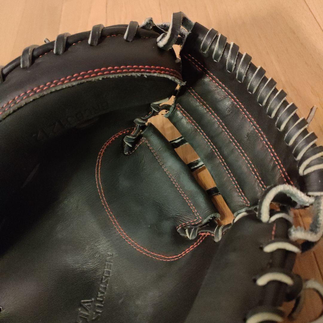 美品 ZETT 軟式 キャッチャーミット ネオステイタスVL 右投用 黒 ①