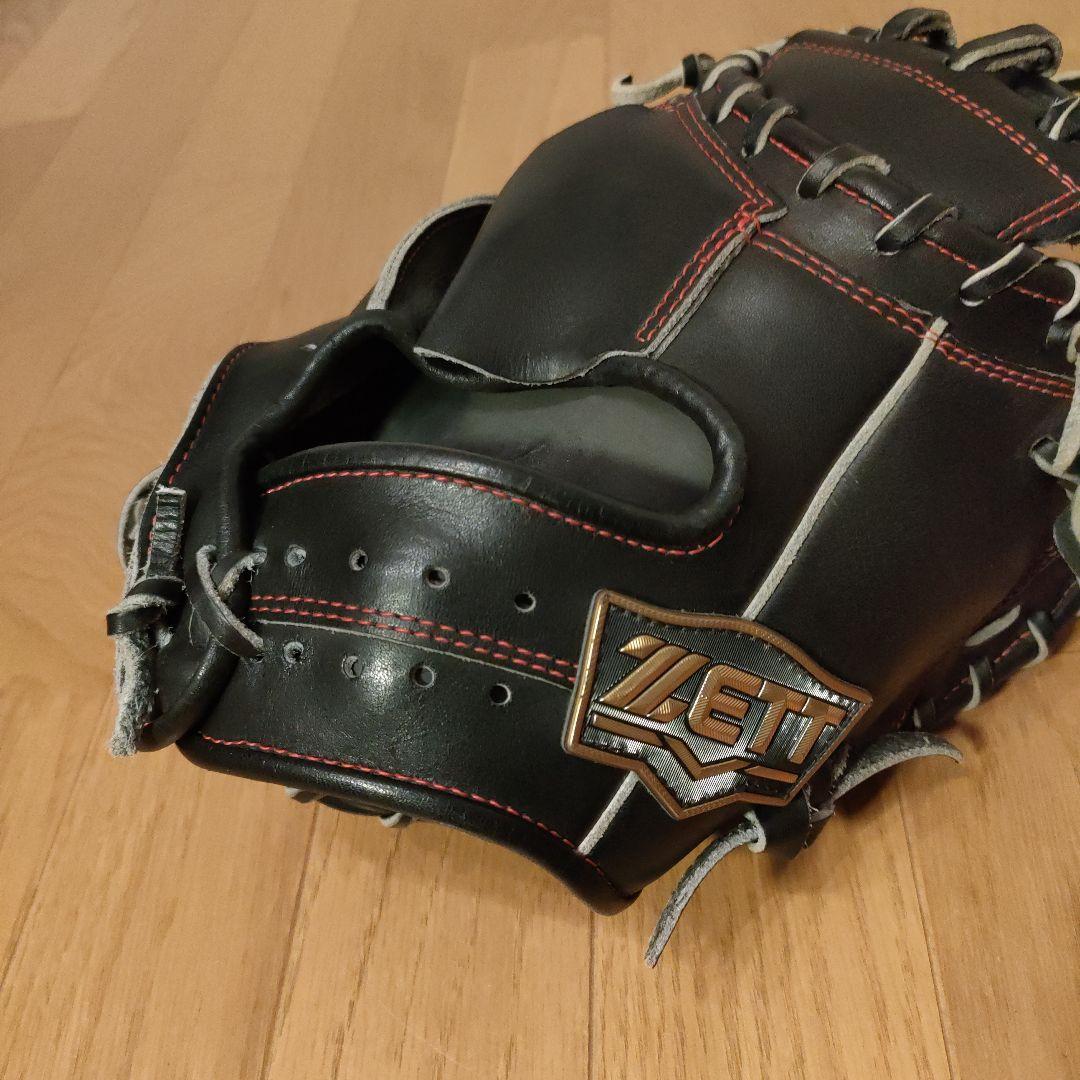 美品 ZETT 軟式 キャッチャーミット ネオステイタスVL 右投用 黒 ①