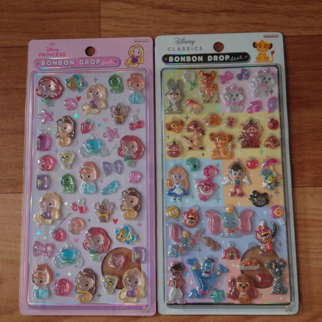 【正規品】ディズニー　ボンボンドロップシール　第2弾　6種セット