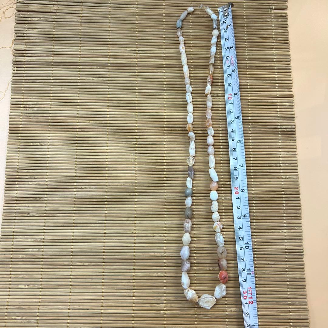 アンティークビーズ瑪瑙ネックレス