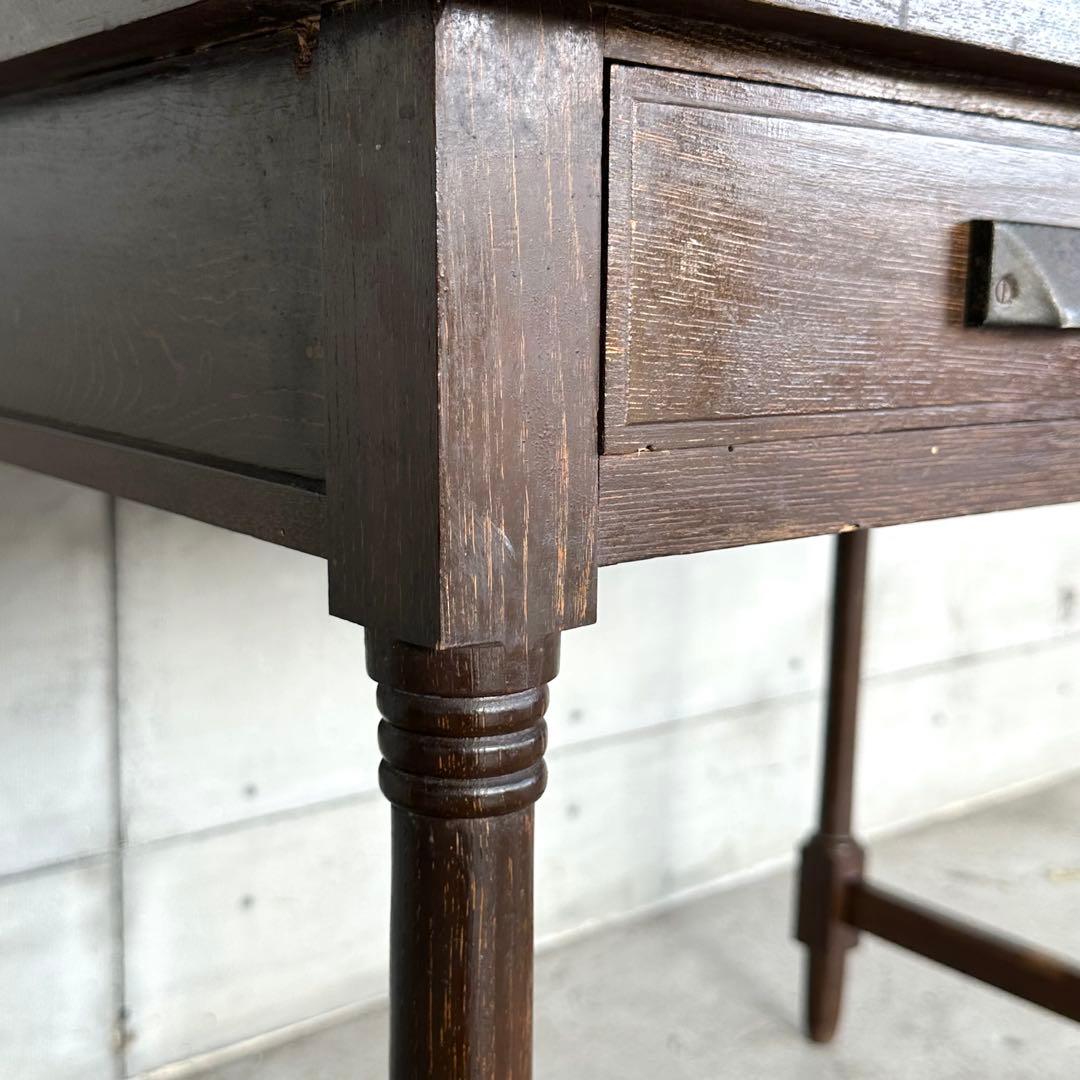 ✦昭和レトロ✦ アンティーク 製図机 ドラフティングデスク 木製 ライティング