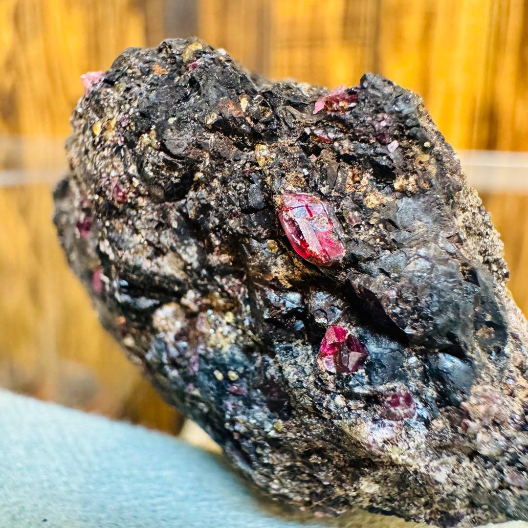 国産鉱物 パイロクスマンガン 愛知 ハイグレード クラスター