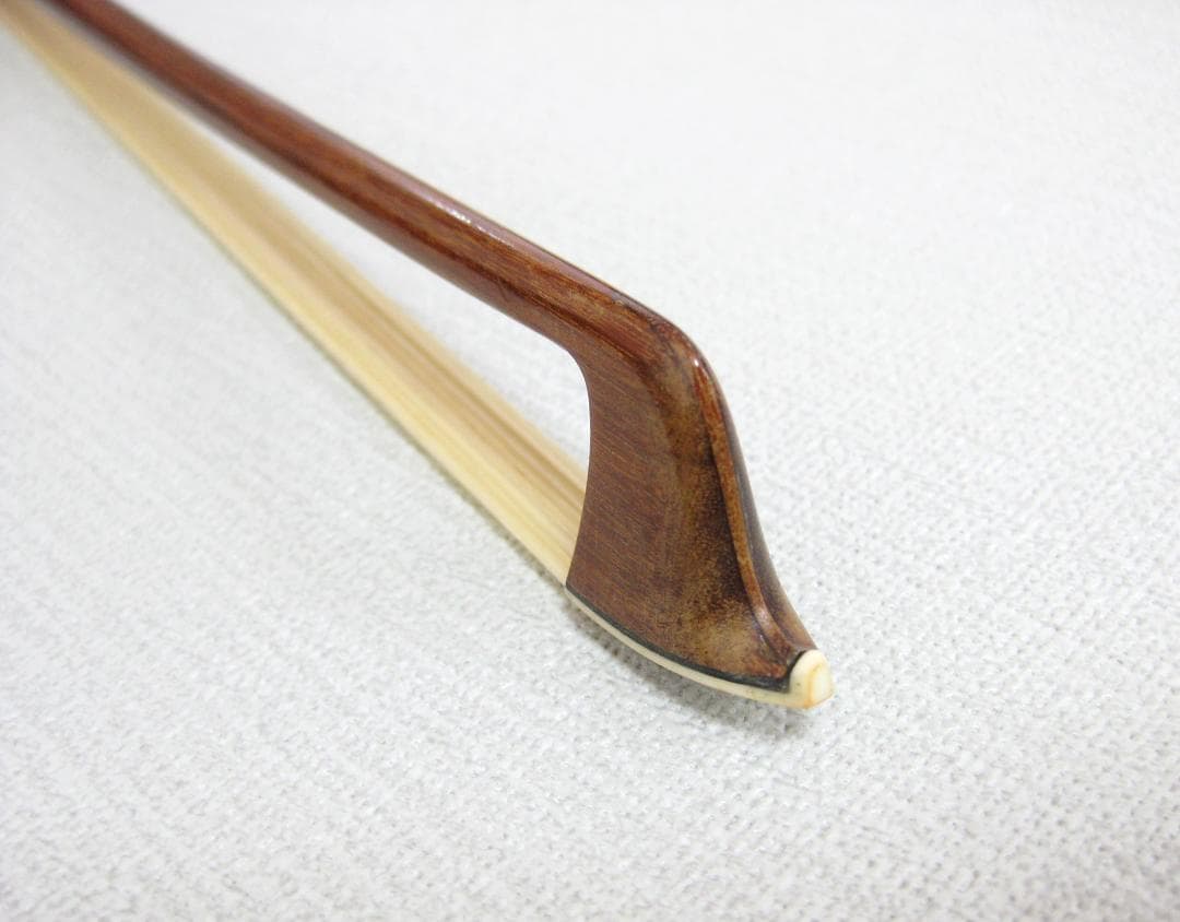 【上級分数弓3/4】 サルトリーモデル バイオリン弓 フェルナンブコ・銀黒檀