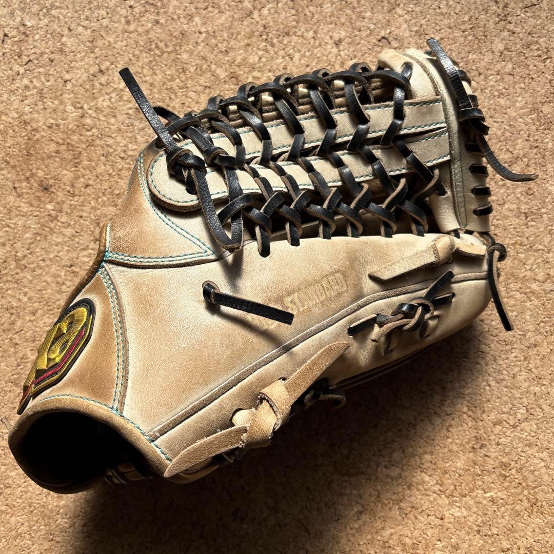 ザナックス　一般硬式　外野手用　グローブ　クリームブラウン×ブラック