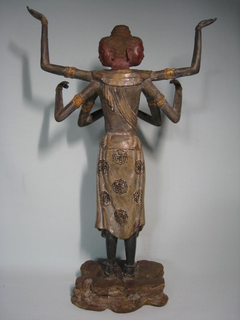 喜多敏勝　【阿修羅像】青銅製　国宝阿修羅像復刻版　高さ約41㎝