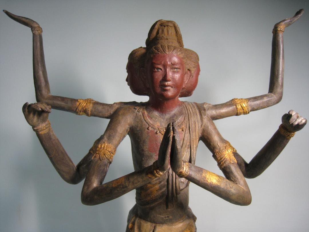 喜多敏勝　【阿修羅像】青銅製　国宝阿修羅像復刻版　高さ約41㎝