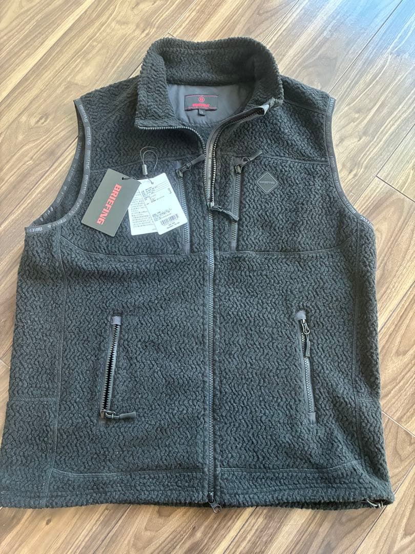 2025年秋冬モデル　ブリーフィングゴルフ　ウールボアベスト　ブラック