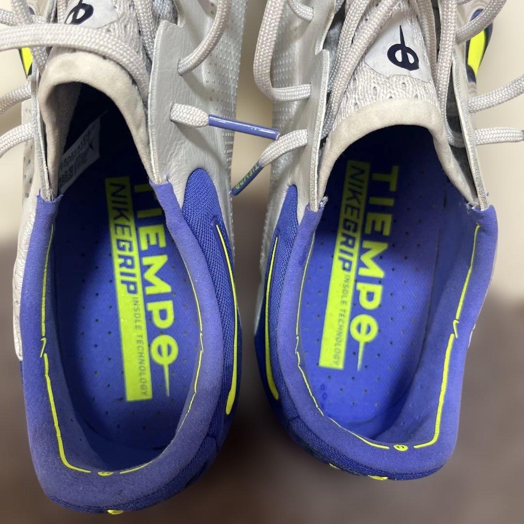 Nike Tiempo シルバー/ネオンイエロー AG 29cm エリート