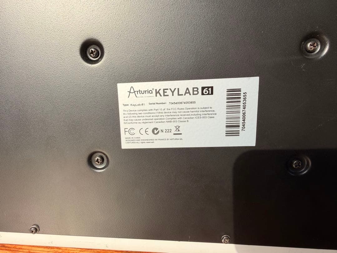 【美品】Arturia KeyLab 61 MIDIキーボード