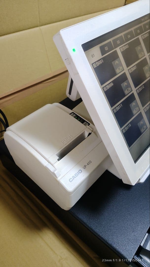 カシオ　レジスター　SDカード カギ付　売上管理アプリ は V−R7000KZ