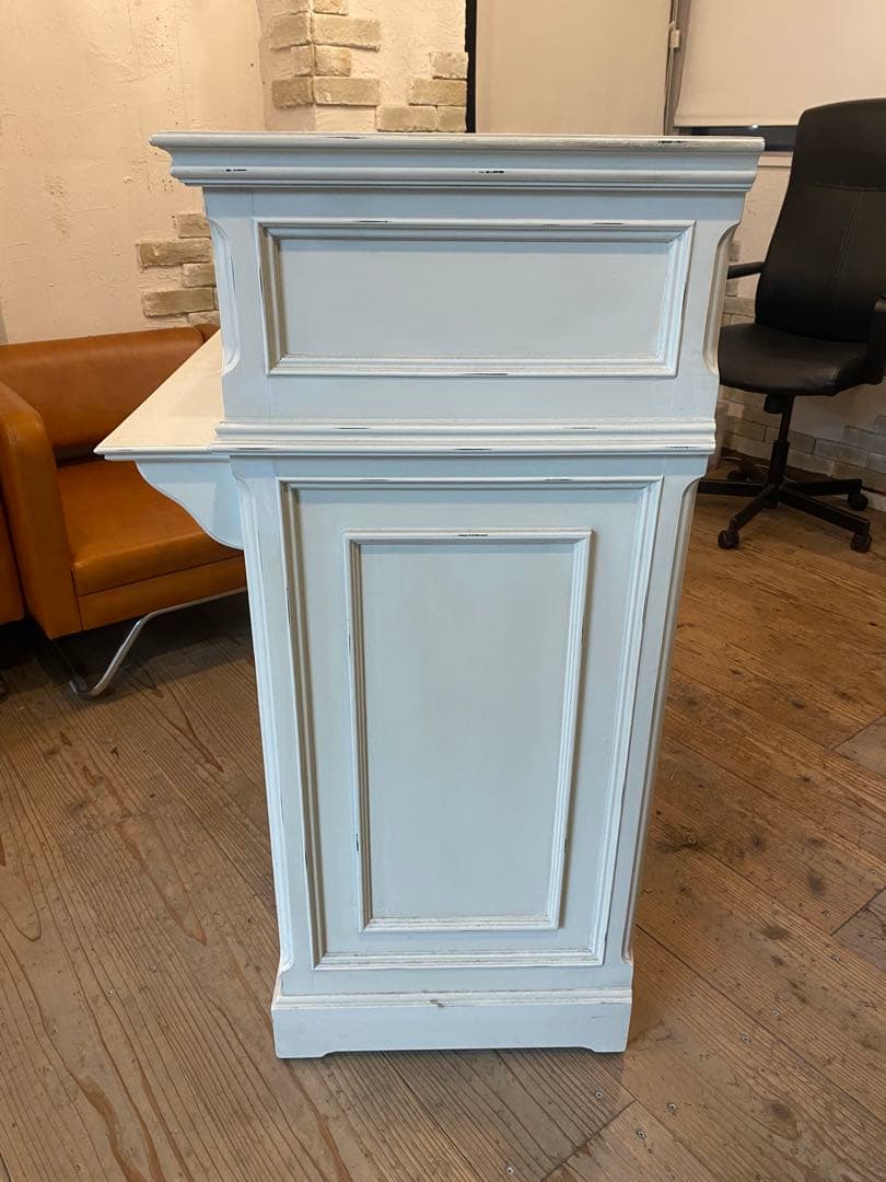 【シャビーシックなデザイン】受付台/レジカウンター/カウンターテーブル