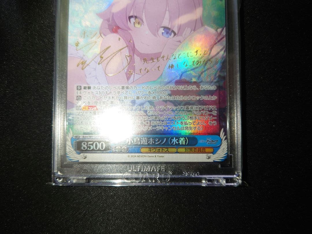 ヴァイス　ブルアカ　小鳥遊ホシノ(水着 )　sp　サイン