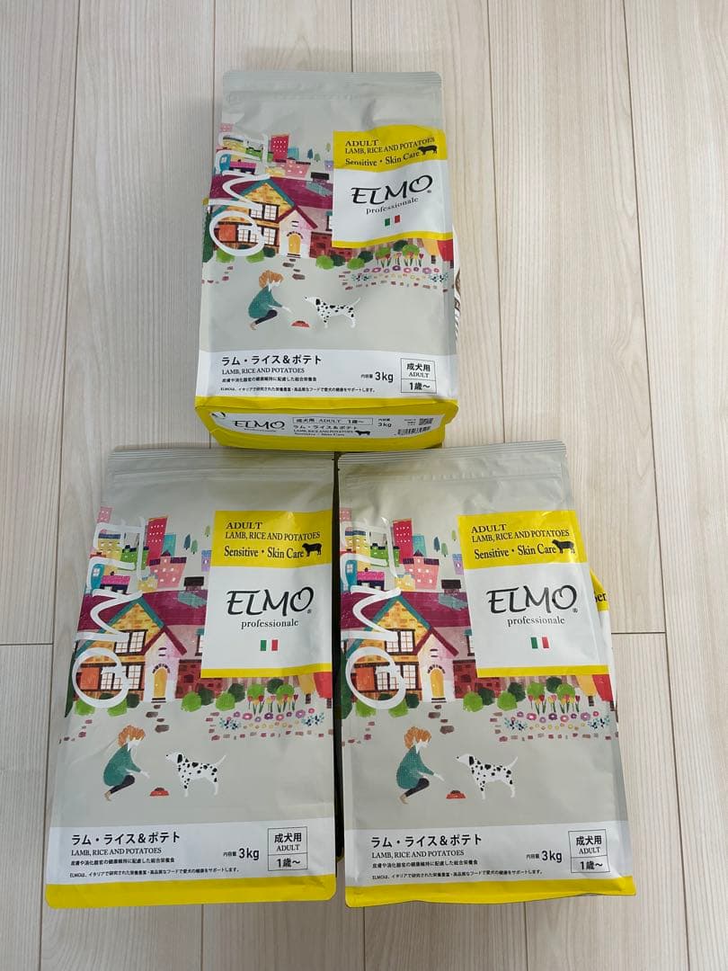 ELMOドライフード ラム・ライス&ポテト 3Kg×3袋