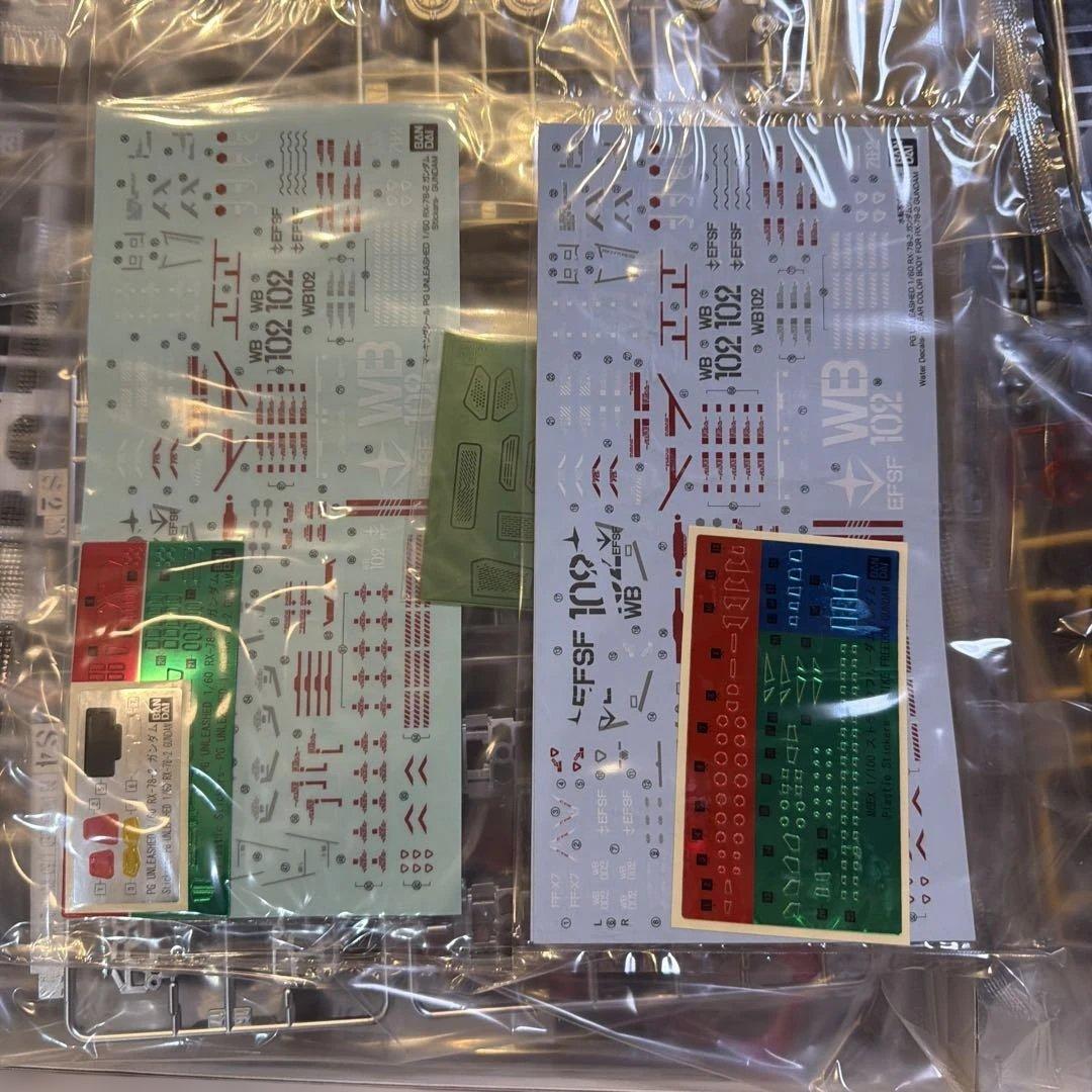 ゆ*☆様 PG UNLEASHED ガンダム　本体　クリアボディセット　未組み立