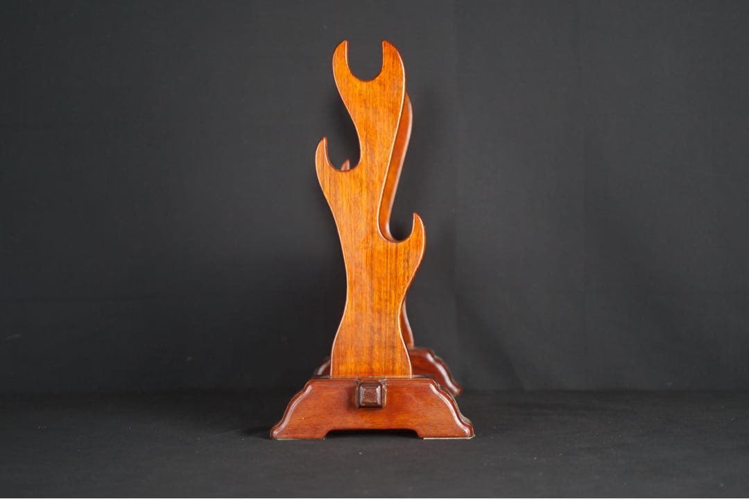 唐木花梨 螺鈿細工 三振掛用 刀掛け 武具 刀装具