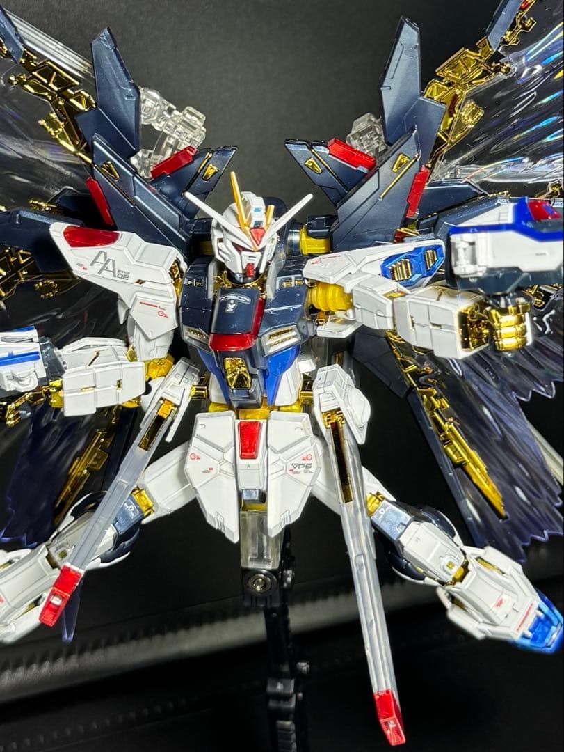 RG　ストライクフリーダムガンダム（チタニウムフィニッシュ）＋天空の翼　完成品