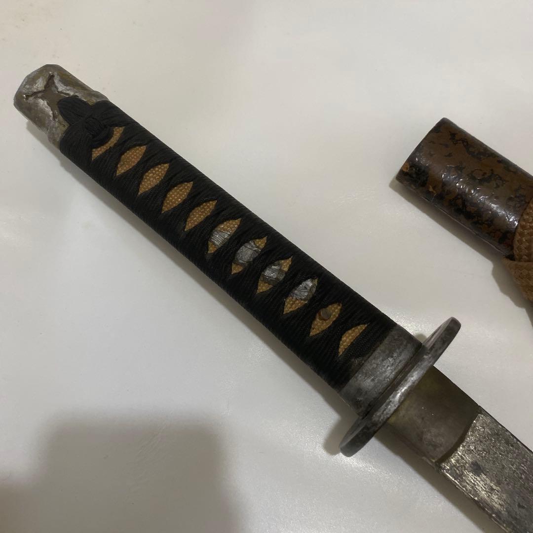 映画プロップ　実物　竹光　昭和レトロ　古美術　長ドス脇差　模造刀　木製　コスプレ