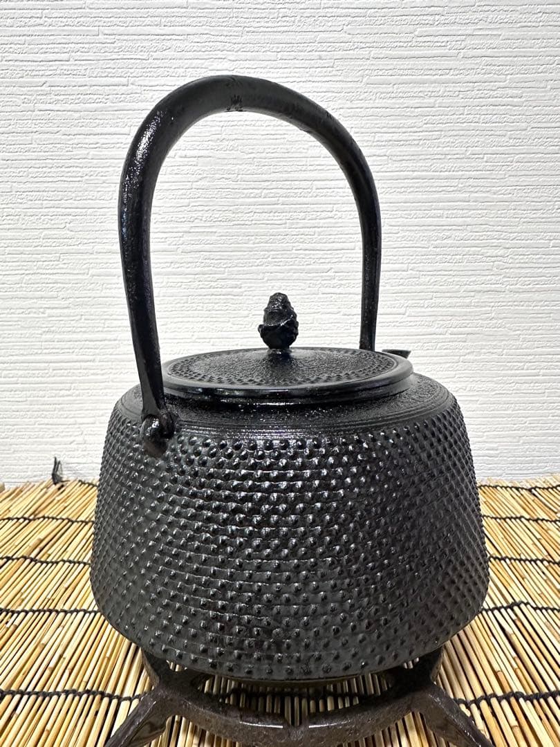 未使用品、供箱等付属品付　南部蓬榮堂造　１５型九重アラレ　B4様　売約済み