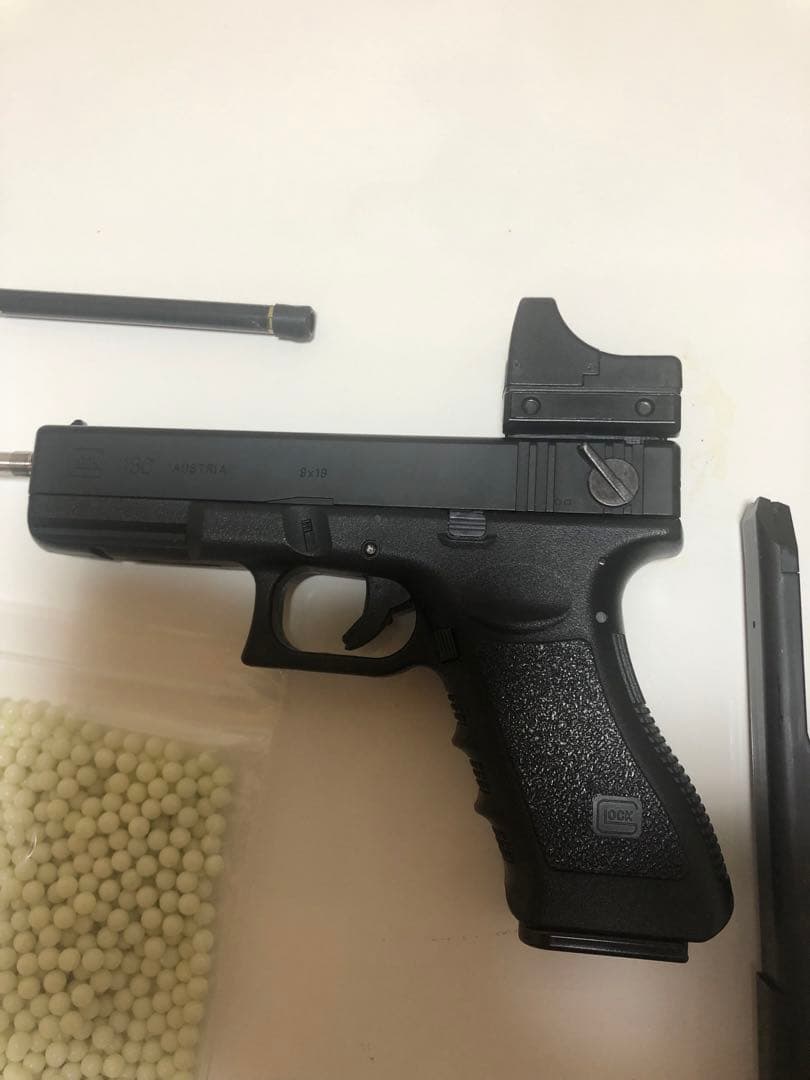 電動ガン ブラック フロントサイト付き