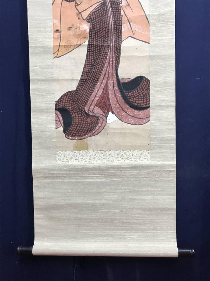 作者不詳/浮世絵美人画/美人図/掛軸/名家伝来/AC-669