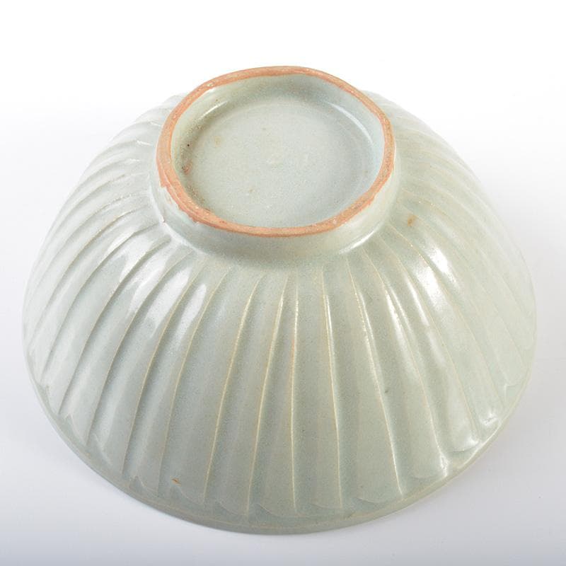 中国　龍泉窯　粉青釉　蓮弁文鉢　茶碗　V　R6280