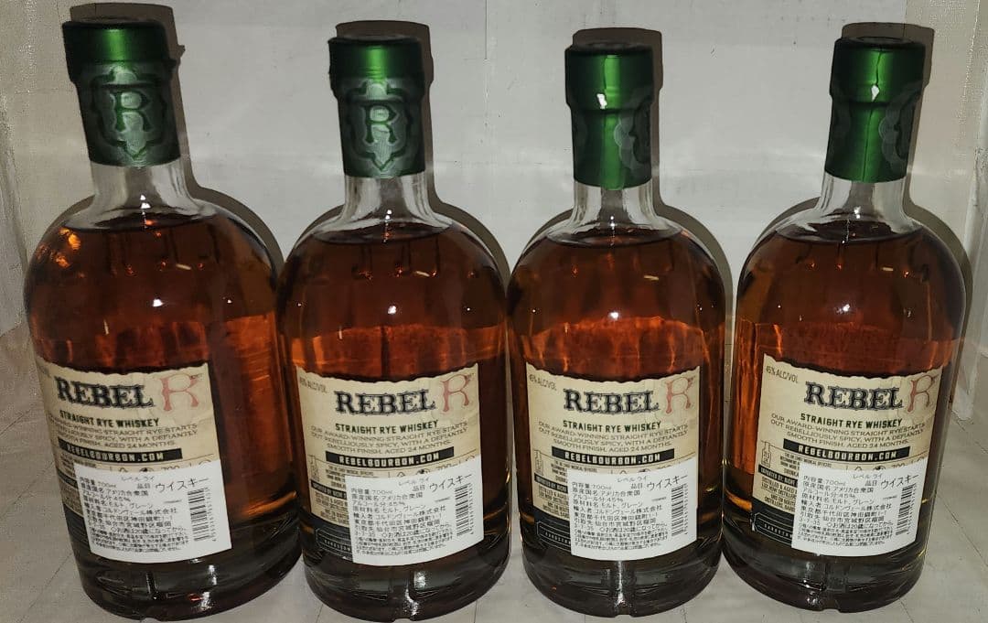 レベルREBEL ストレートライウイスキー 700ml 45度 未開栓4本セット