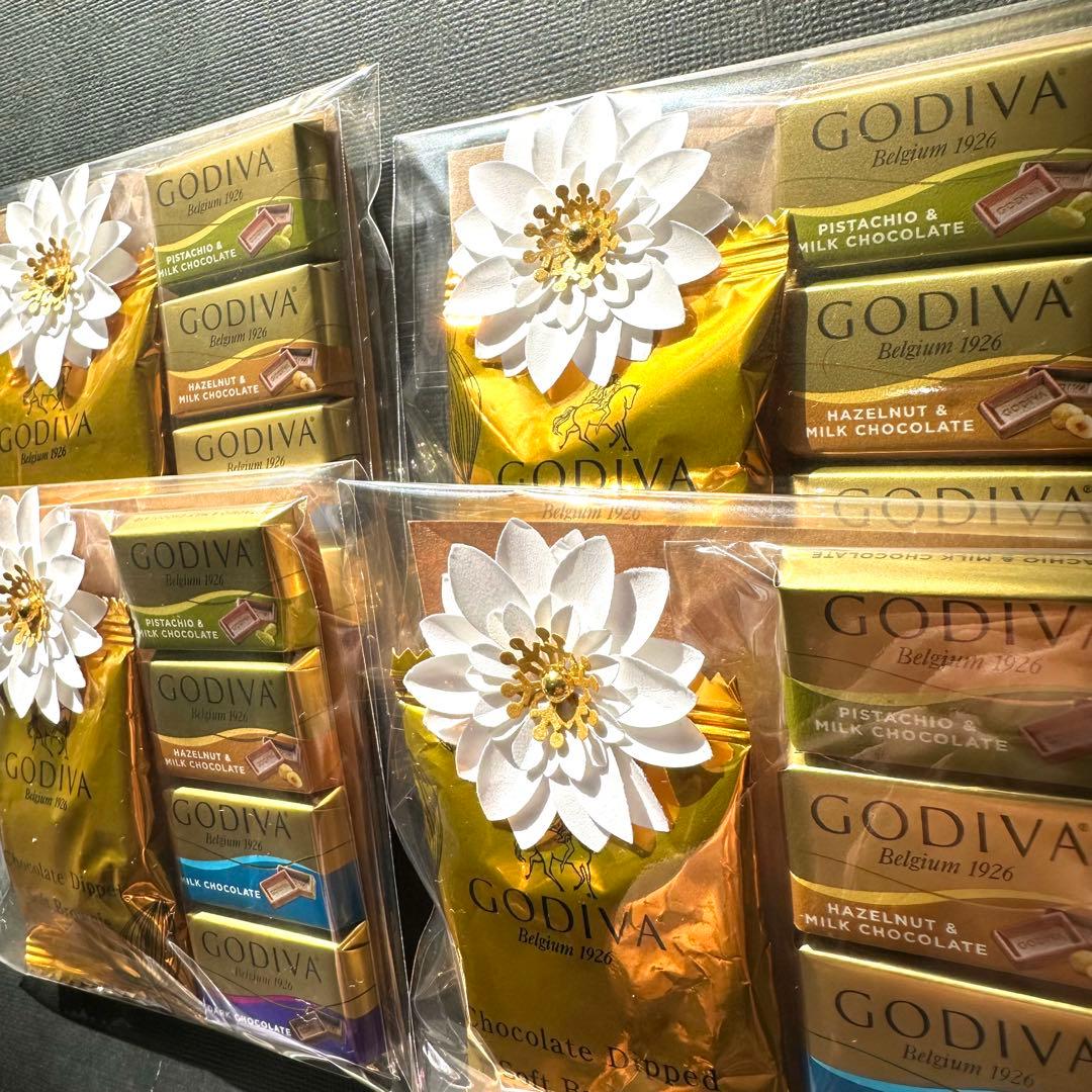 ★4セット★GODIVAお菓子プチギフト★ゴディバ　ブーケ　バレンタイン　退職