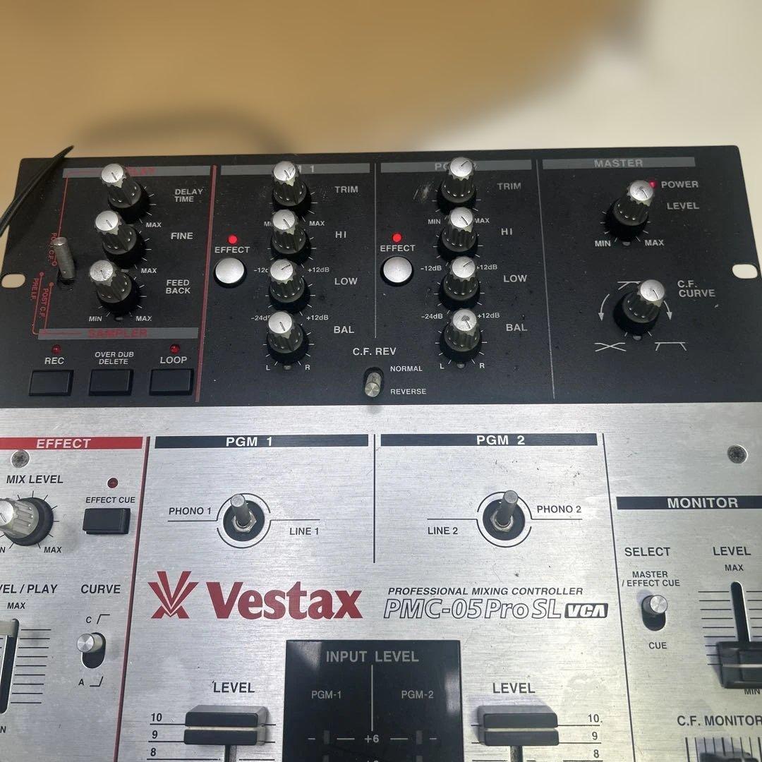 6013【通電確認のみ】Vestax DJミキサー　PMC-05ProSL