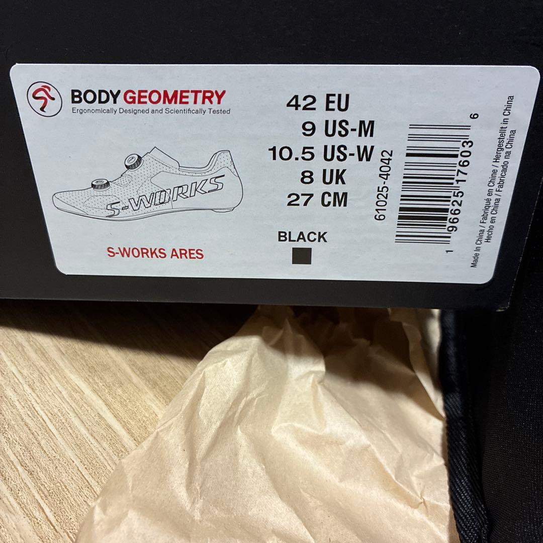 新品未使用　スペシャライズド　S-WORKS ARES 27センチ　42EU