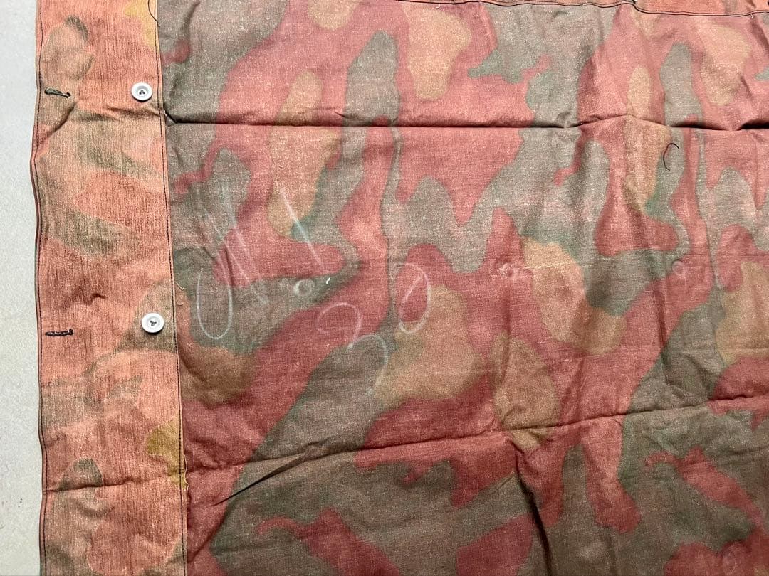 ②実物 デッドストック イタリア軍幕 タープ テント サンマルコ迷彩 キャンプ