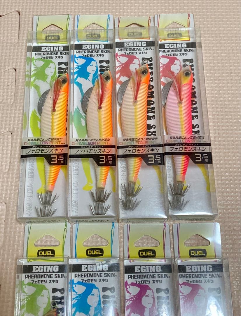 DUEL フェロモンスキン　3.5号　廃盤　エギング　餌木　釣り　8個セット