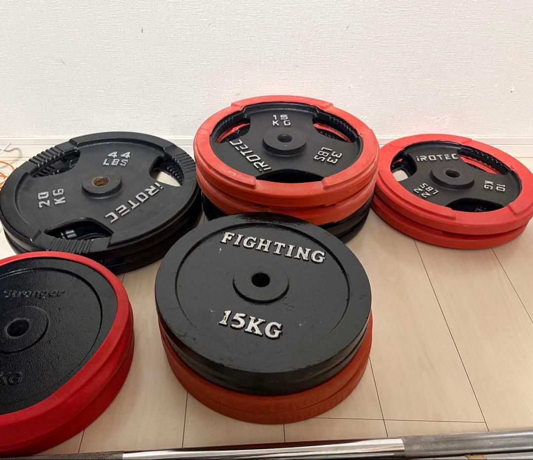 アイロテック　ファイティングロード プレート、バーベル、可変式ダンベル