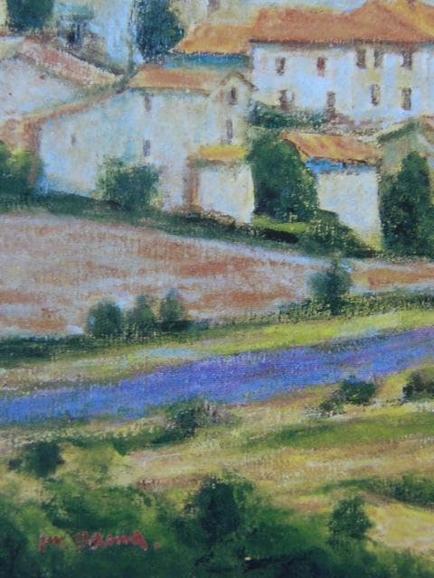 山口正人、【山村（プロバンス）】、希少な画集画、新品高級額