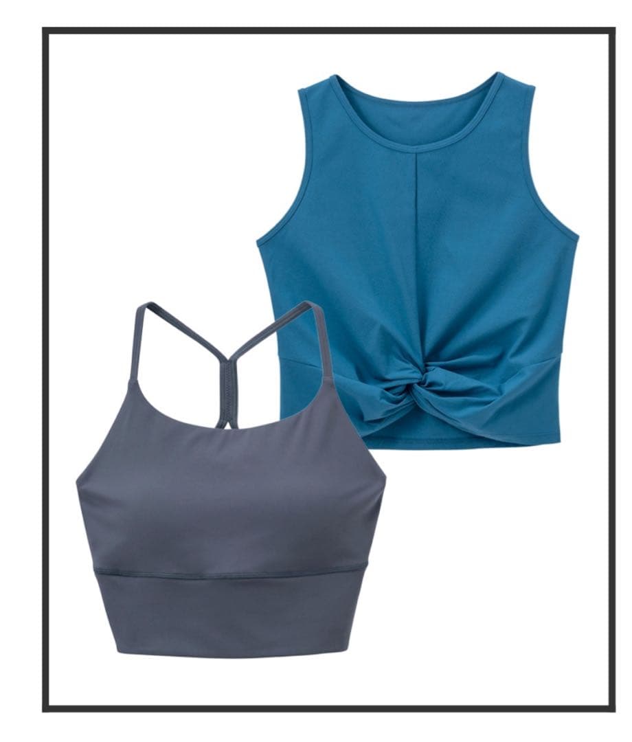 【SUKALA】ブラトップ付きペーパーライクタンクトップ サイズM