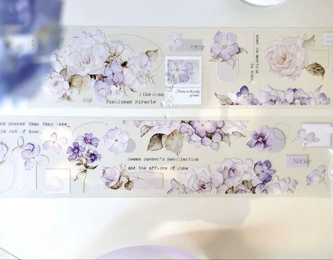 雀斑茶《春妩花间》海外マスキングテープ　マステ 【2226】