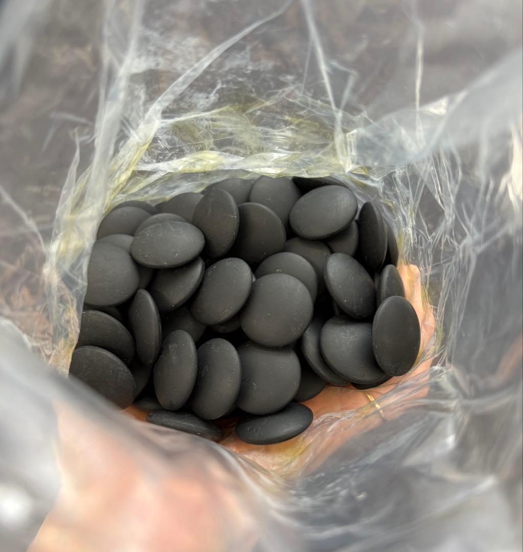 【希少】日本棋院　日向特製　蛤碁石　本那智黒付　雪印　28号