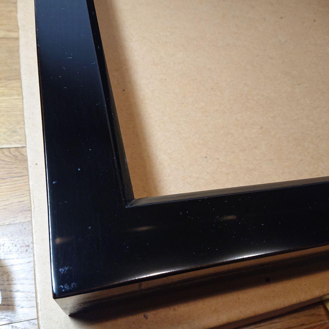 茶道具 炉縁 真塗り