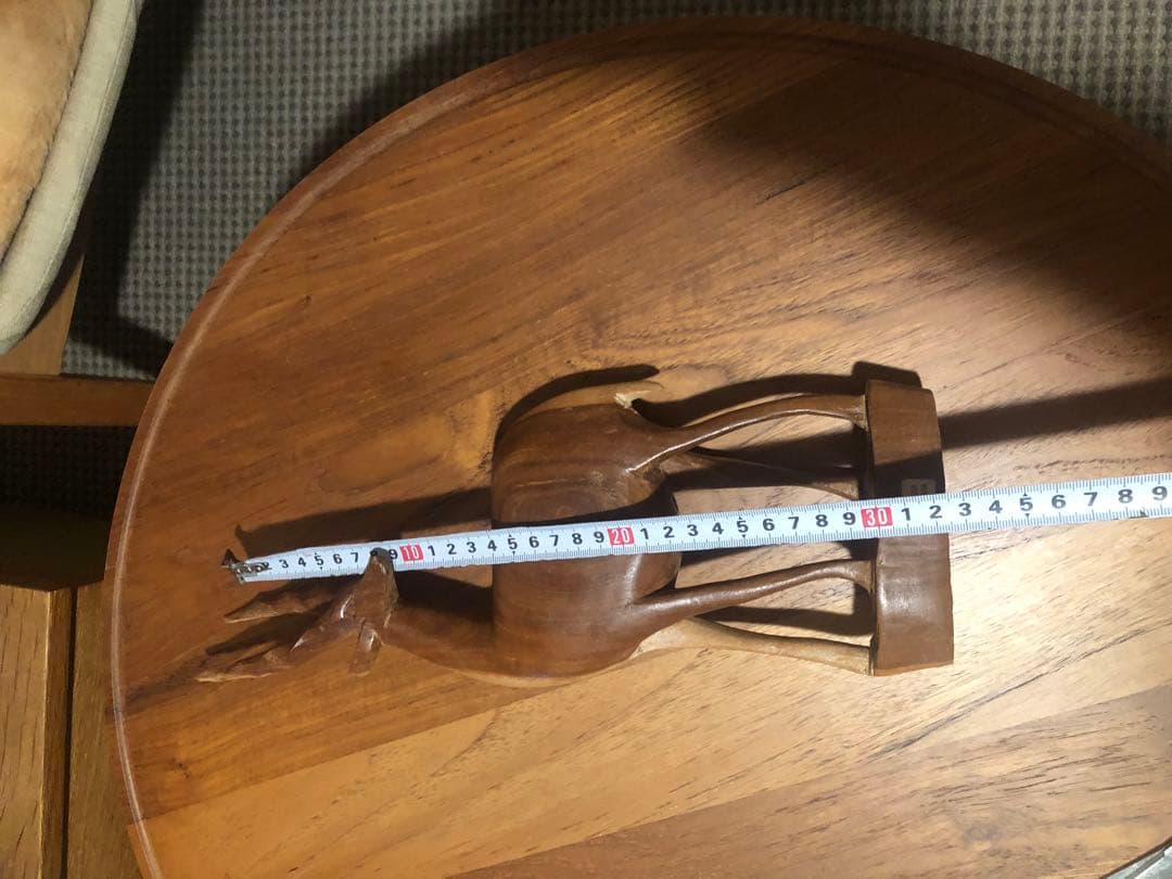 鹿 北欧 チーク　置物 デンマーク　haluta オブジェ