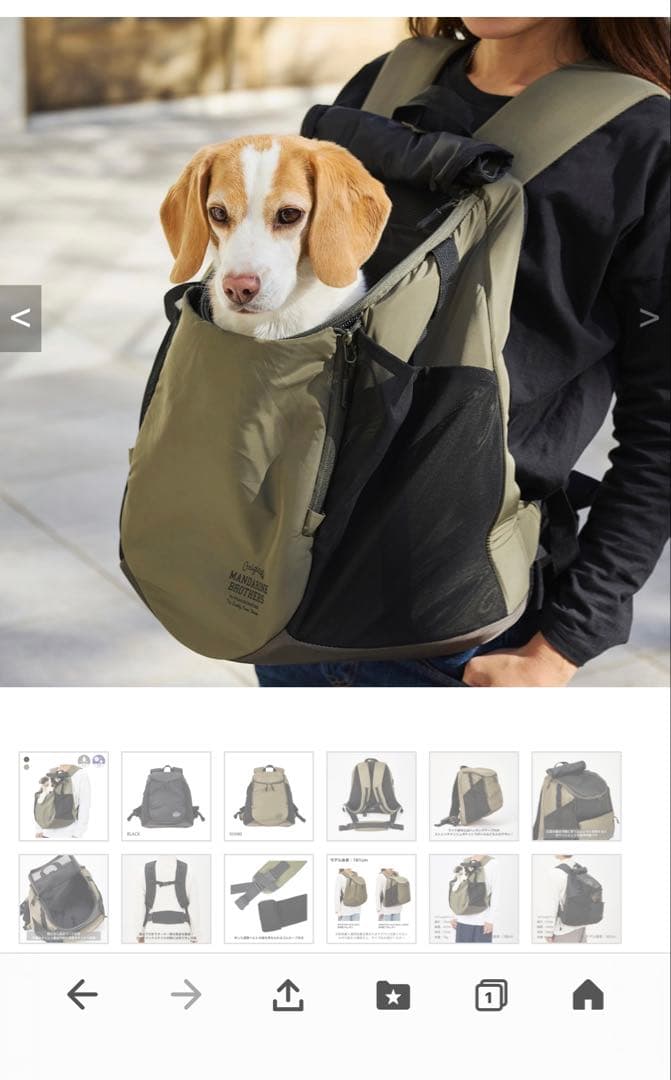 MANDARINE BROTHERS 2WAYキャリーバッグ ラージ抱っこリュク