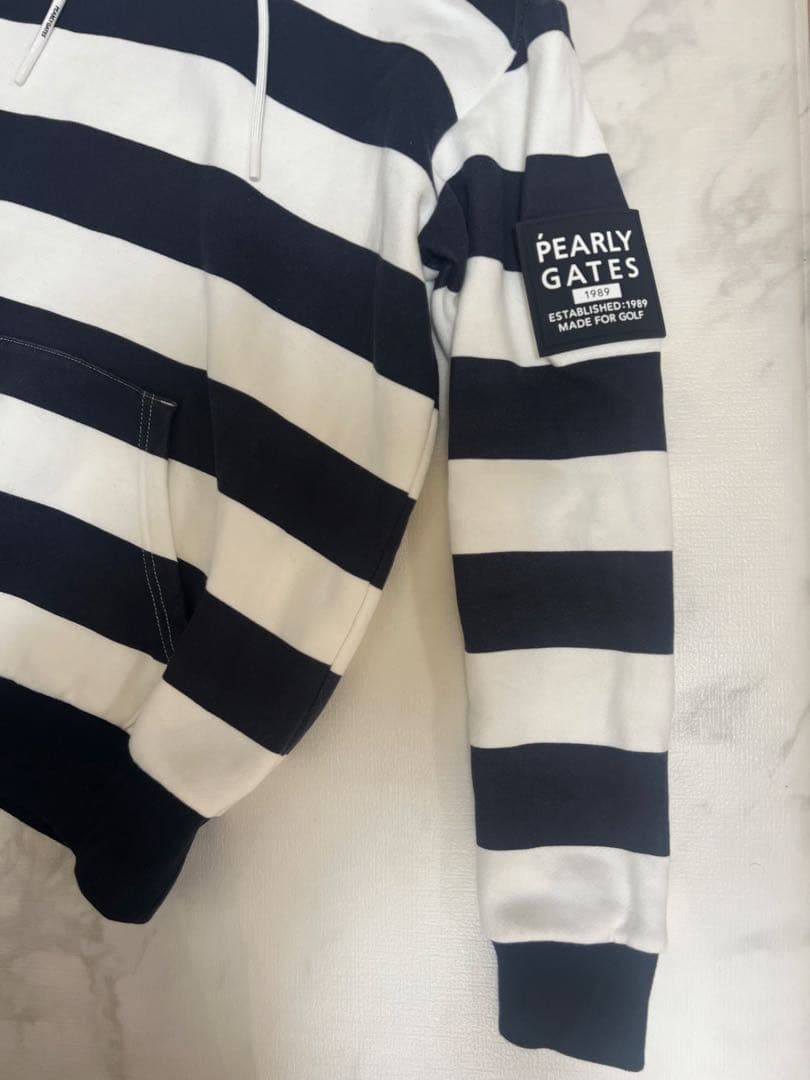 PEARLY GATES パーカー ボーダー　2 コットン100