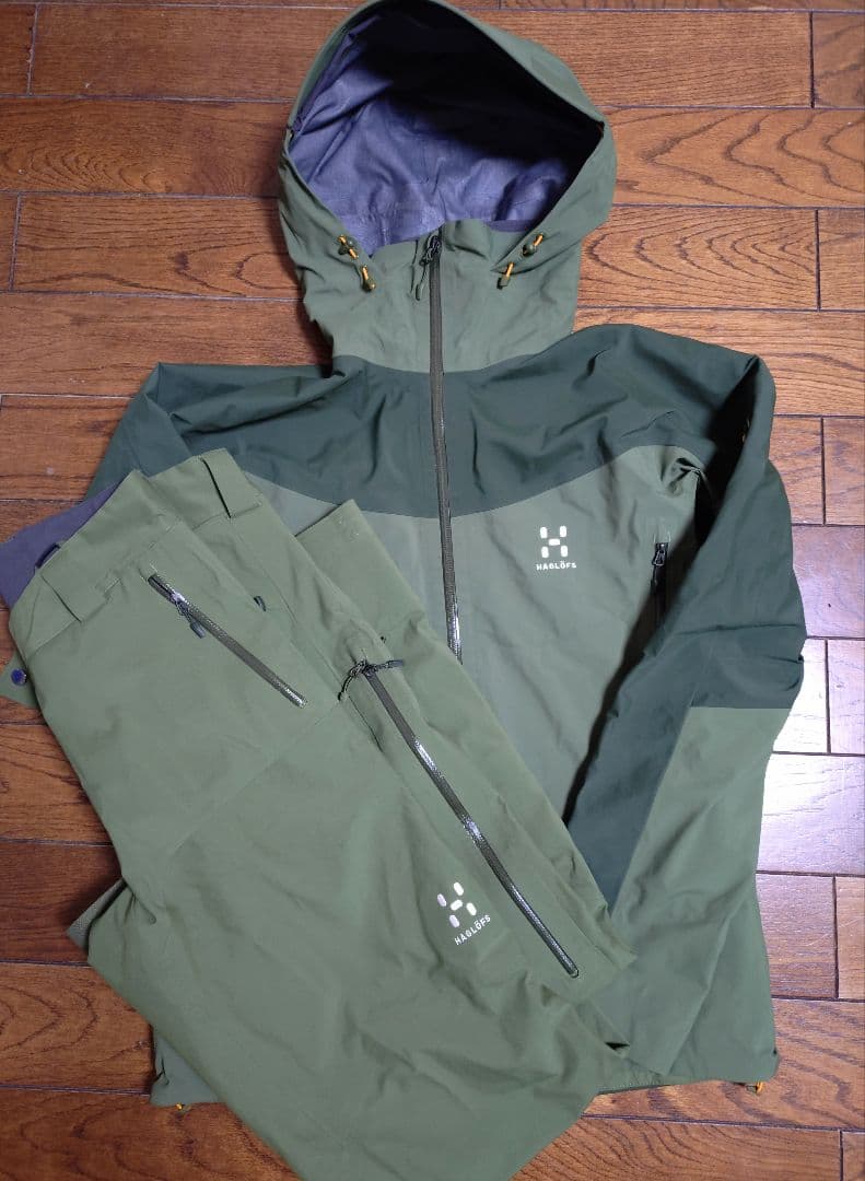 HAGLÖFS スキーウェア 上下 Sサイズ　 オリーブグリーン