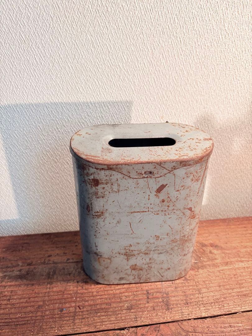 アイアン製 投書函 ポスト バス 小物入れ 古道具 インダストリアルヴィンテージ