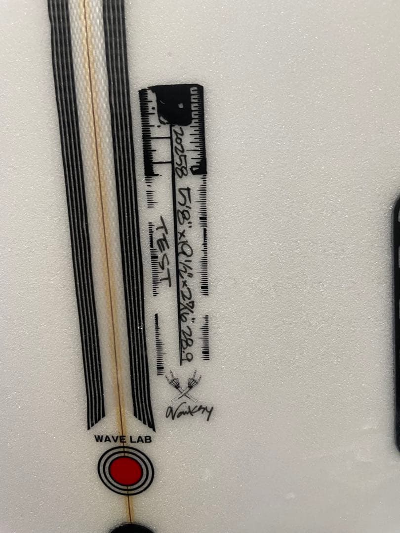 手渡し　ジャスティスサーフボード　TOPO 5‘8 28.9L